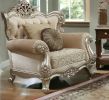 39" X 50" X 49" Fabric Champagne Upholstery Wood Legtrim Chair W2 Pillows