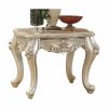 24" Champagne Faux Marble Square End Table