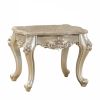 24" Champagne Faux Marble Square End Table