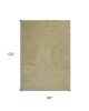 8'X11' Yellow Heather Indoor Shag Rug