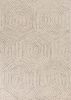 9' x 12' Sand Beige Wool Geometric Hand Tufted Area Rug