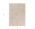 9' x 12' Sand Beige Wool Geometric Hand Tufted Area Rug