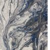 10'X13' Grey Machine Woven Abstract Watercolor Indoor Area Rug