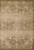 5'X8' Beige Machine Woven Distressed Floral Traditional Indoor Area Rug