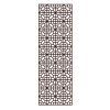 Imitation Redwood Lattice Window Film No Glue Frosted Glass Window Film Chinese Style Sliding Door Static Window Film; 15x39 inch