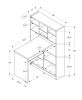 38" White Solid Manufactured Wood L Shape Computer Desk